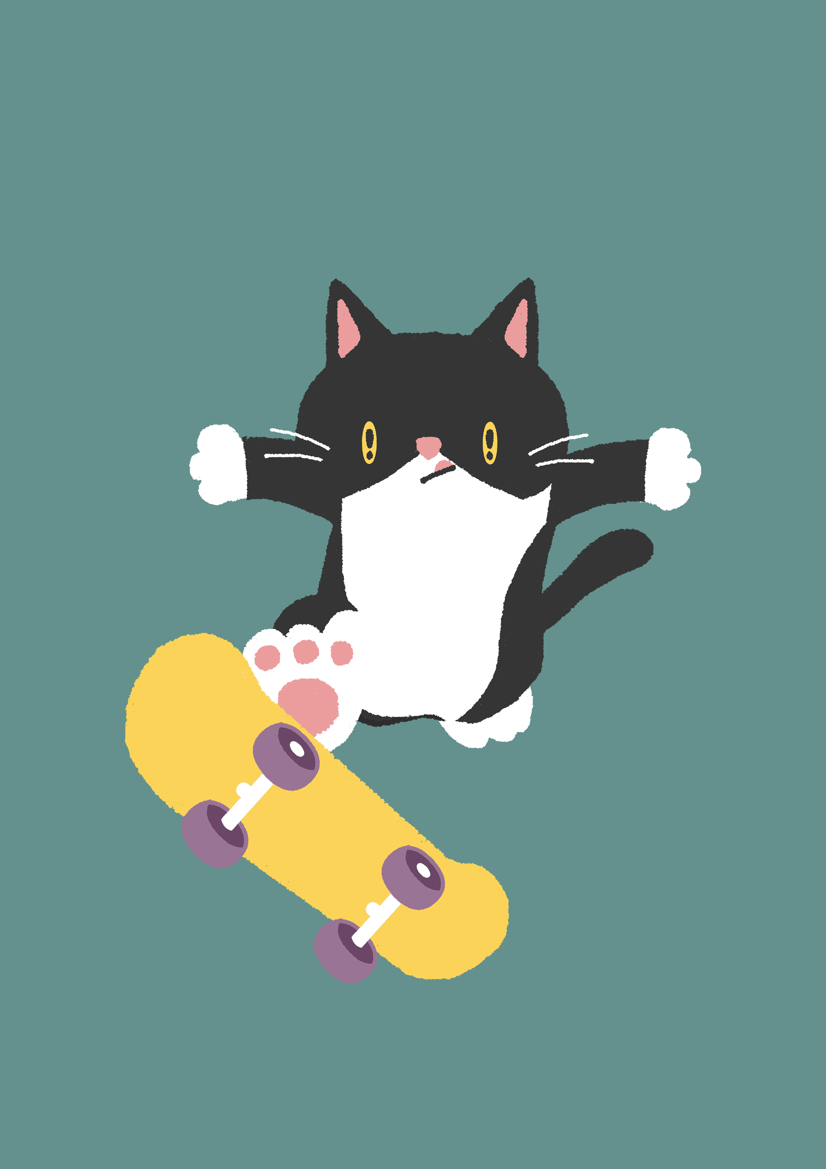 EggnWorks Museum ねことスケボー