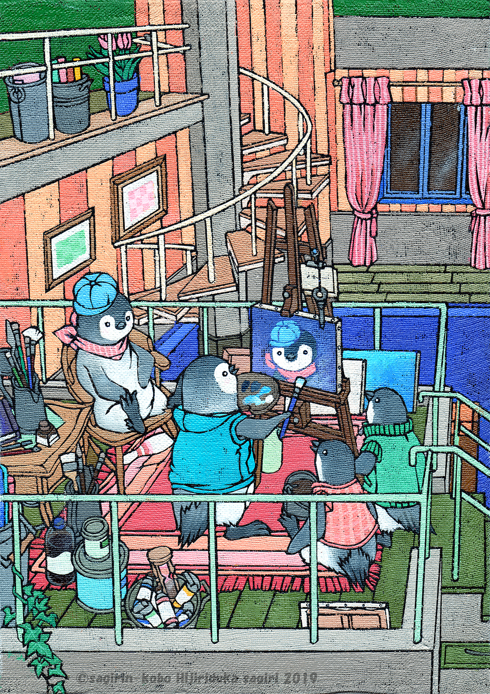 EggnWorks Museum ぺんた、絵描きになる