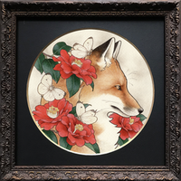 EggnWorks Museum エッグンワークス ミュージアム アカギツネ×サザンカ