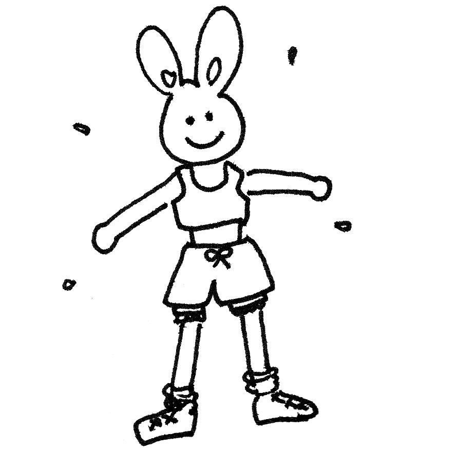 EggnWorks Museum エッグンワークス ミュージアム ダンス好きな【ウサギ】