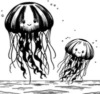 EggnWorks Museum エッグンワークス ミュージアム クラゲ　1215 １　生成AI