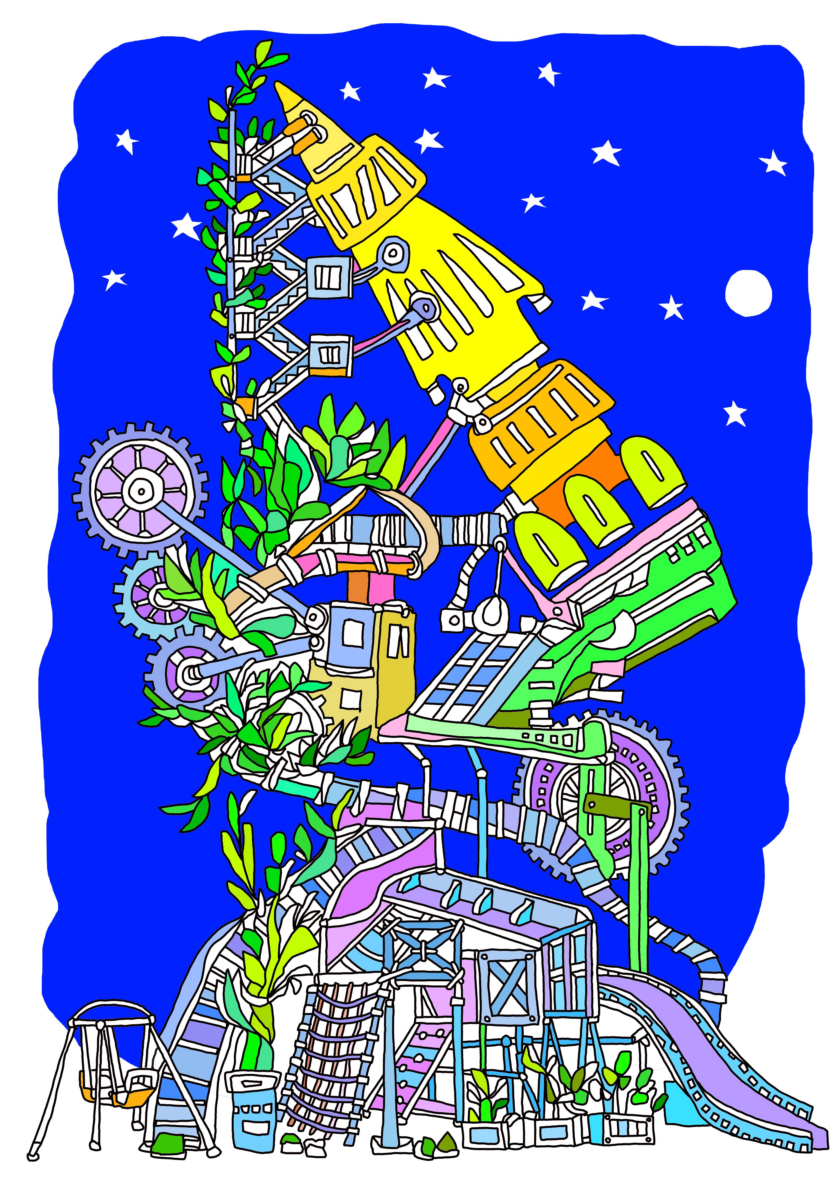 EggnWorks Museum エッグンワークス ミュージアム 最新式宇宙船発進基地