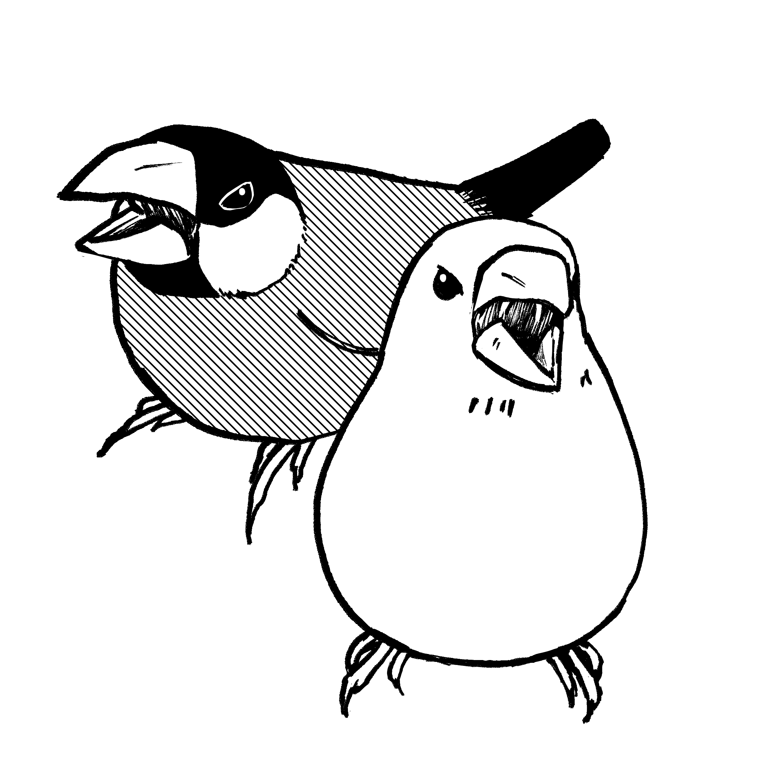 EggnWorks Museum エッグンワークス ミュージアム Angry 文鳥様