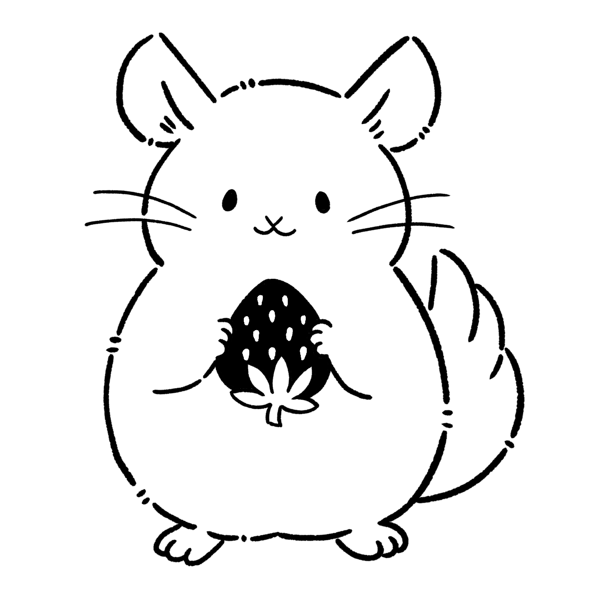 EggnWorks Museum エッグンワークス ミュージアム チンチラとイチゴ