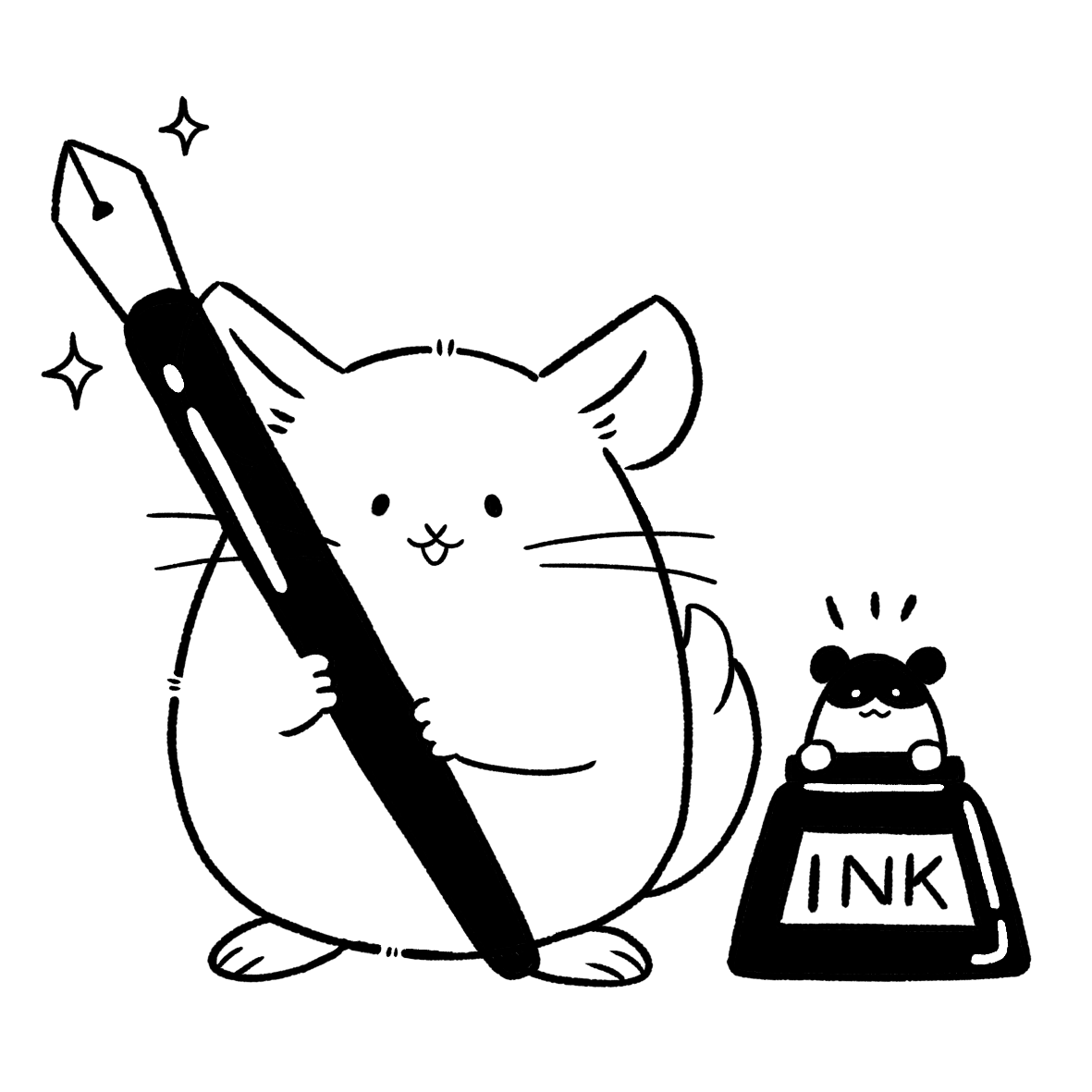 EggnWorks Museum エッグンワークス ミュージアム チンチラちゃんとつけペン