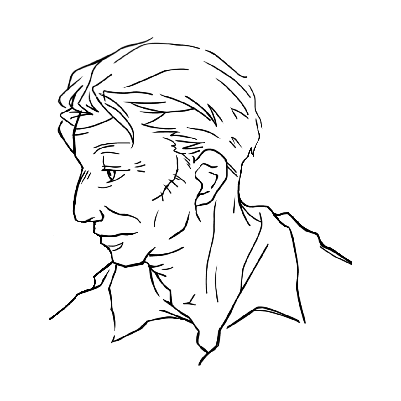 EggnWorks Museum エッグンワークス ミュージアム 横顔2(背景なし)