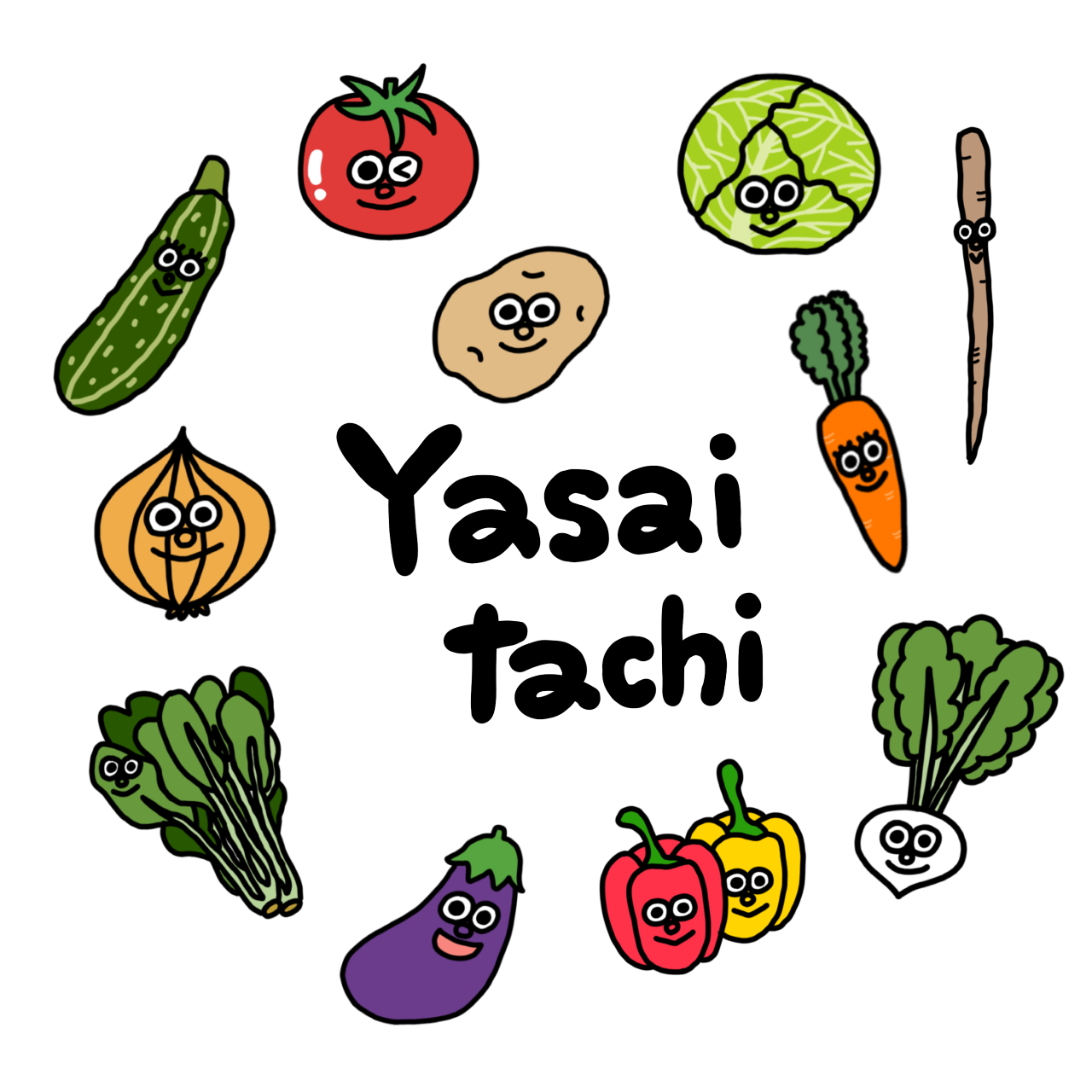 全国デザイン選手権　ポストカード　ステッカー　ツクルヒトタチ博in京都文化博物館2025 EggnWorks Museum エッグンワークス ミュージアム やさいたちじゃむ