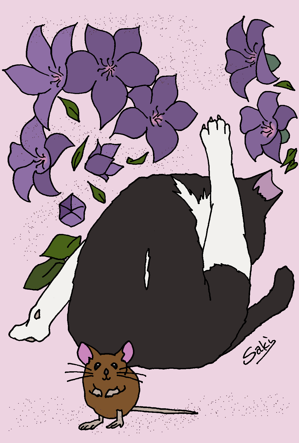 EGGNWORKS エッグンワークス ツクルヒトタチ博in京都文化博物館2025 猫と桔梗 咲木