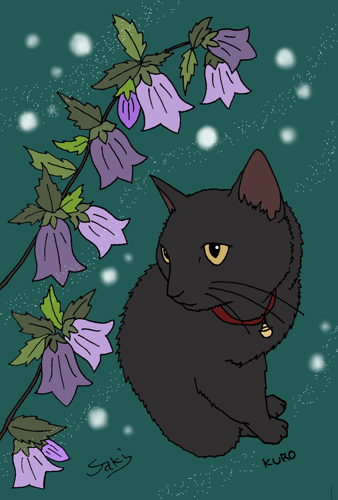 EGGNWORKS エッグンワークス ツクルヒトタチ博in京都文化博物館2025 猫とホタルブクロ 咲木