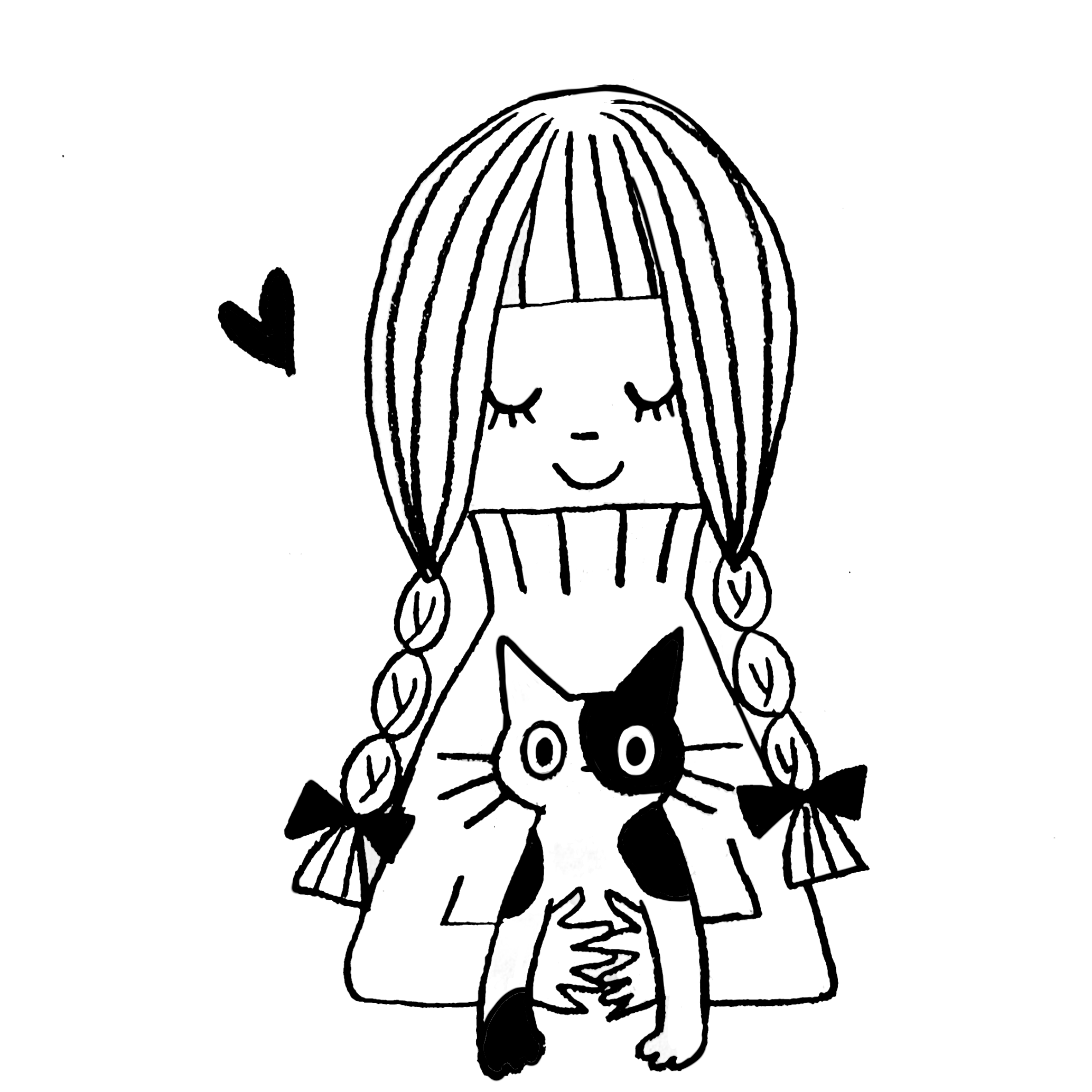 EggnWorks Museum エッグンワークス ミュージアム Girl and cat