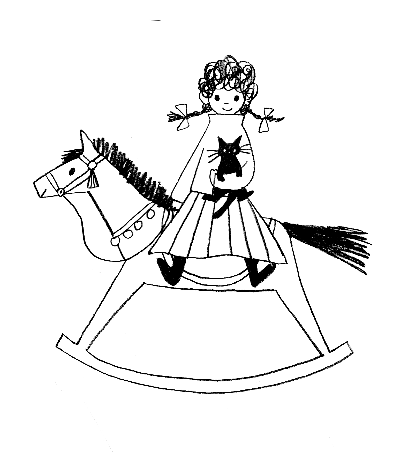 EggnWorks Museum エッグンワークス ミュージアム 木馬と女の子北川にこ