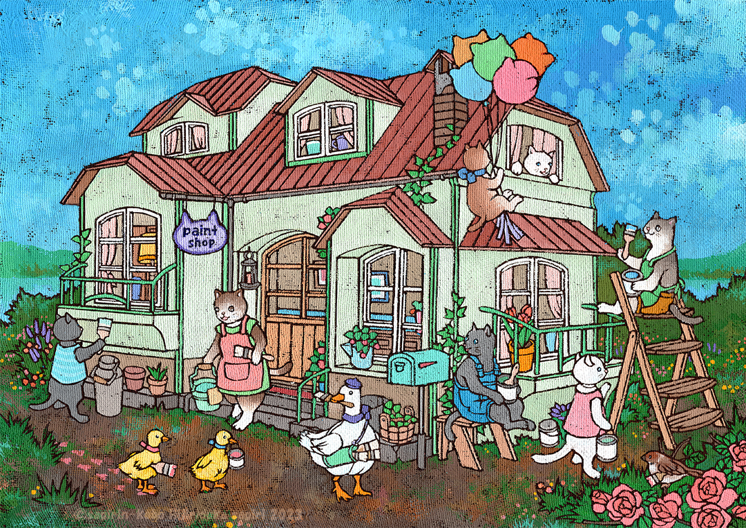 EggnWorks Museum 猫のペンキ屋さん