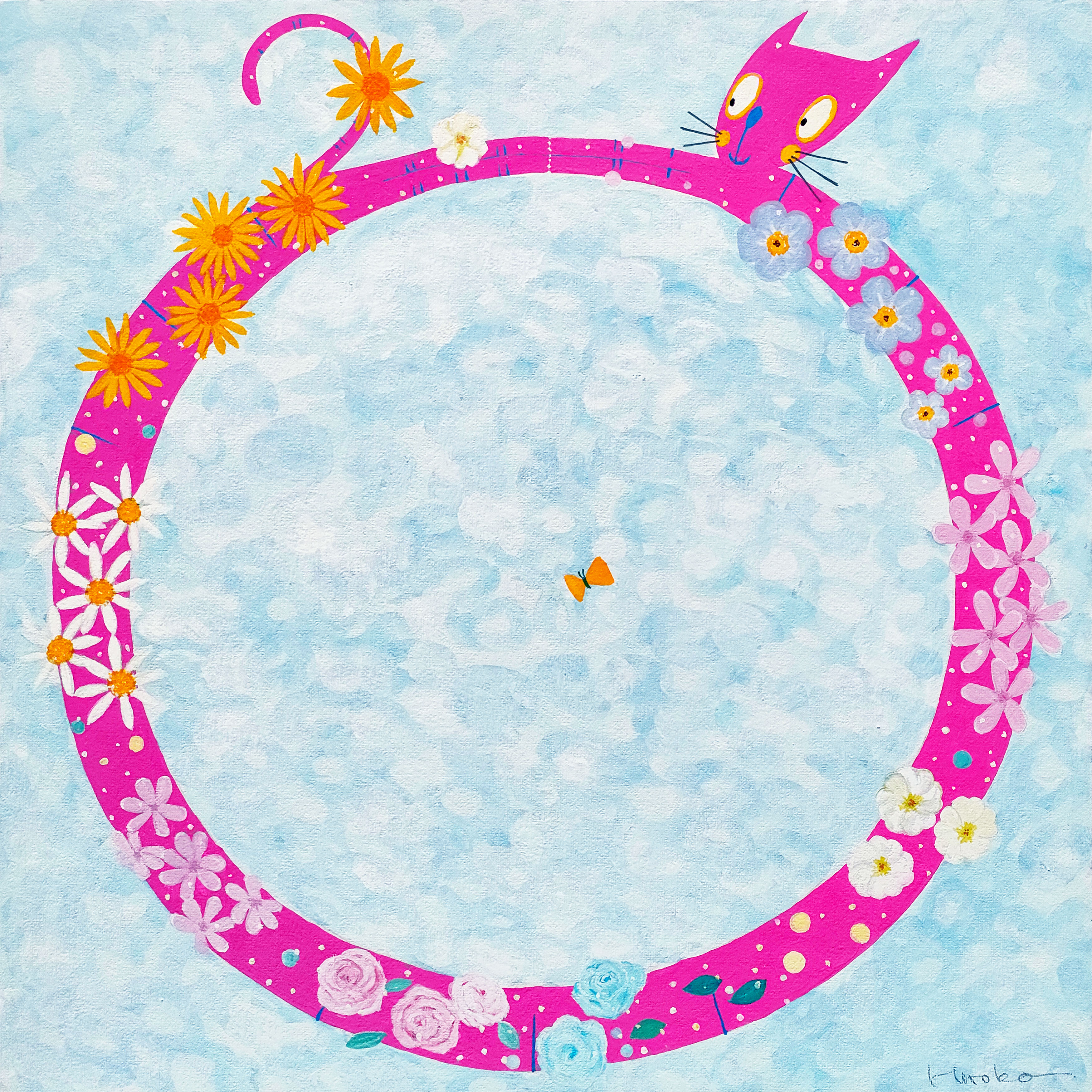 EggnWorks Museum エッグンワークス ミュージアム 猫の花リース