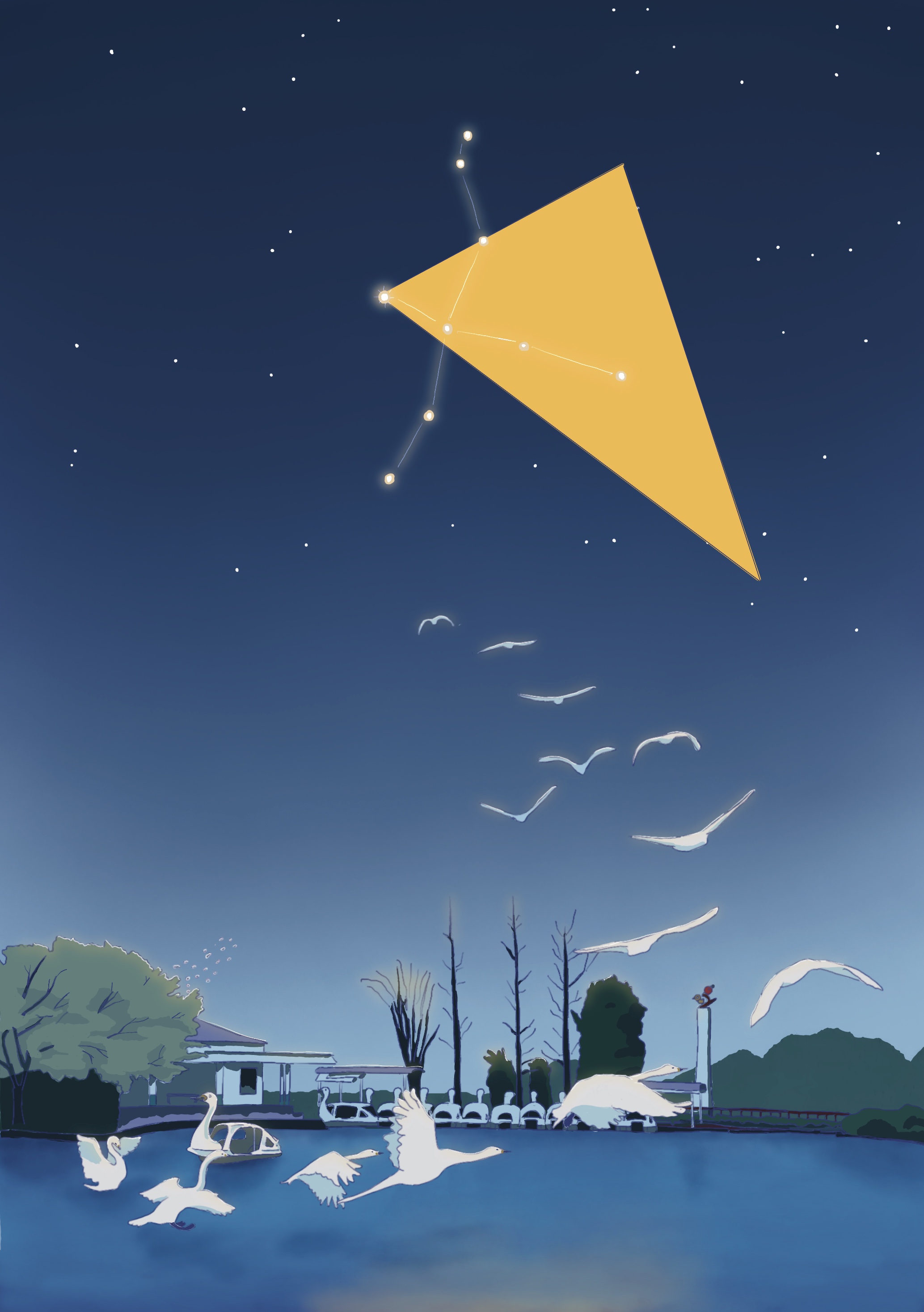 EggnWorks Museum エッグンワークス ミュージアム 白鳥の星空ぴんきー