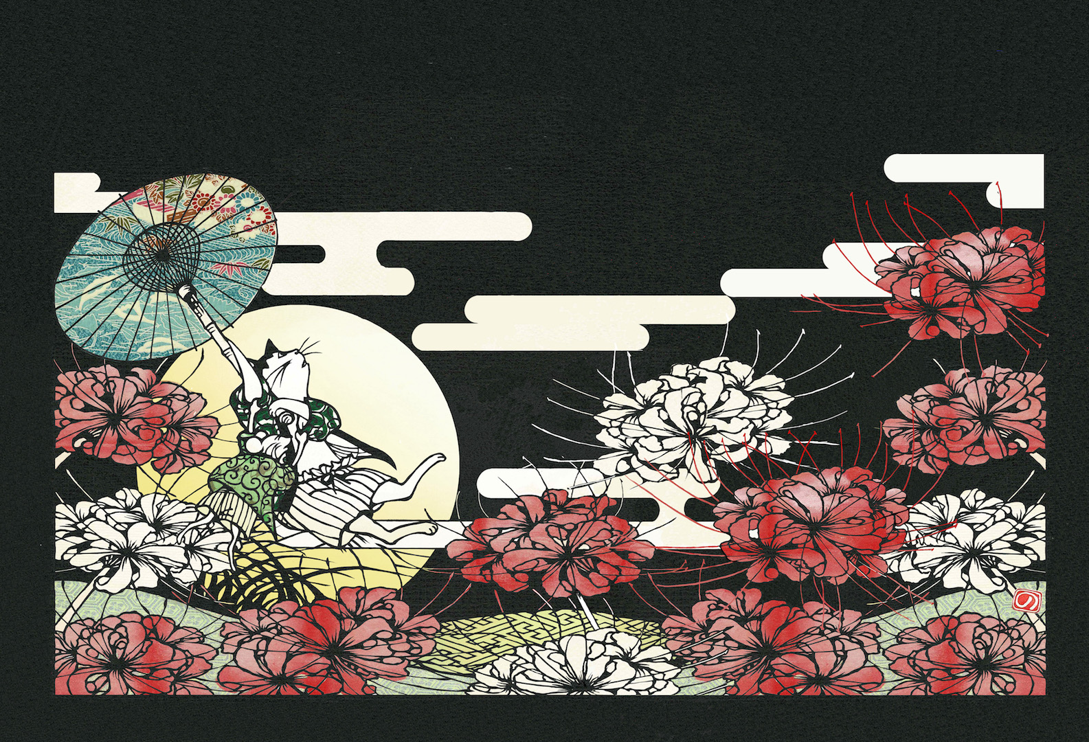 EGGNWORKS エッグンワークス ツクルヒトタチ博in京都文化博物館2025 猫とネズミと彼岸花 にしじまのりこ