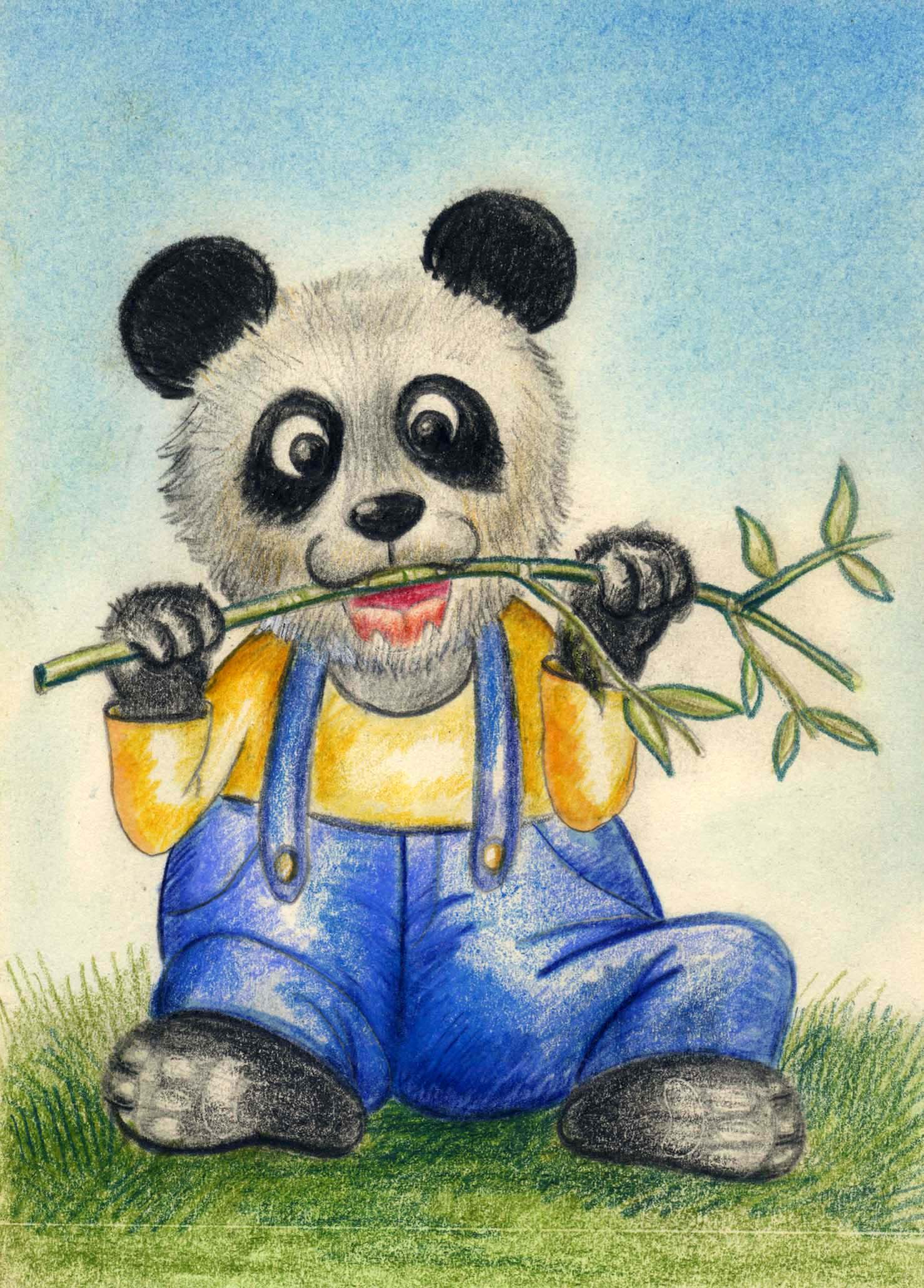 EggnWorks Museum エッグンワークス ミュージアム 笹を食べるパンダ