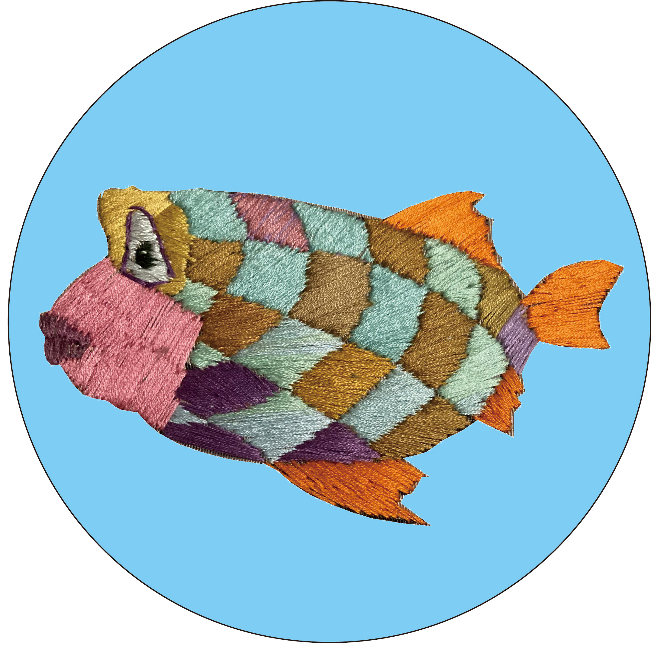 EggnWorks Museum エッグンワークス ミュージアム 魚刺繍