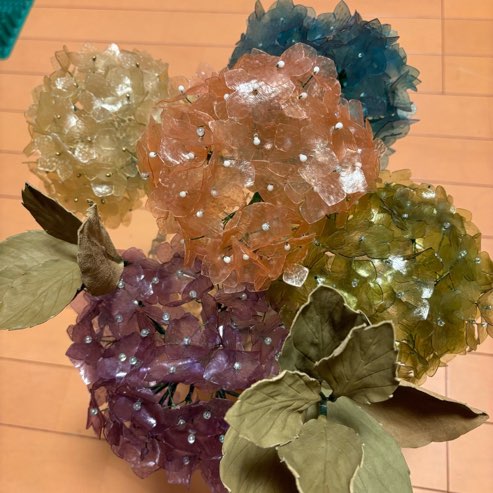 ツクルヒトタチ博popup in 京都伊勢丹2026.01 EggnWorks Museum エッグンワークス ミュージアム 豚生革の紫陽花ELEANOR