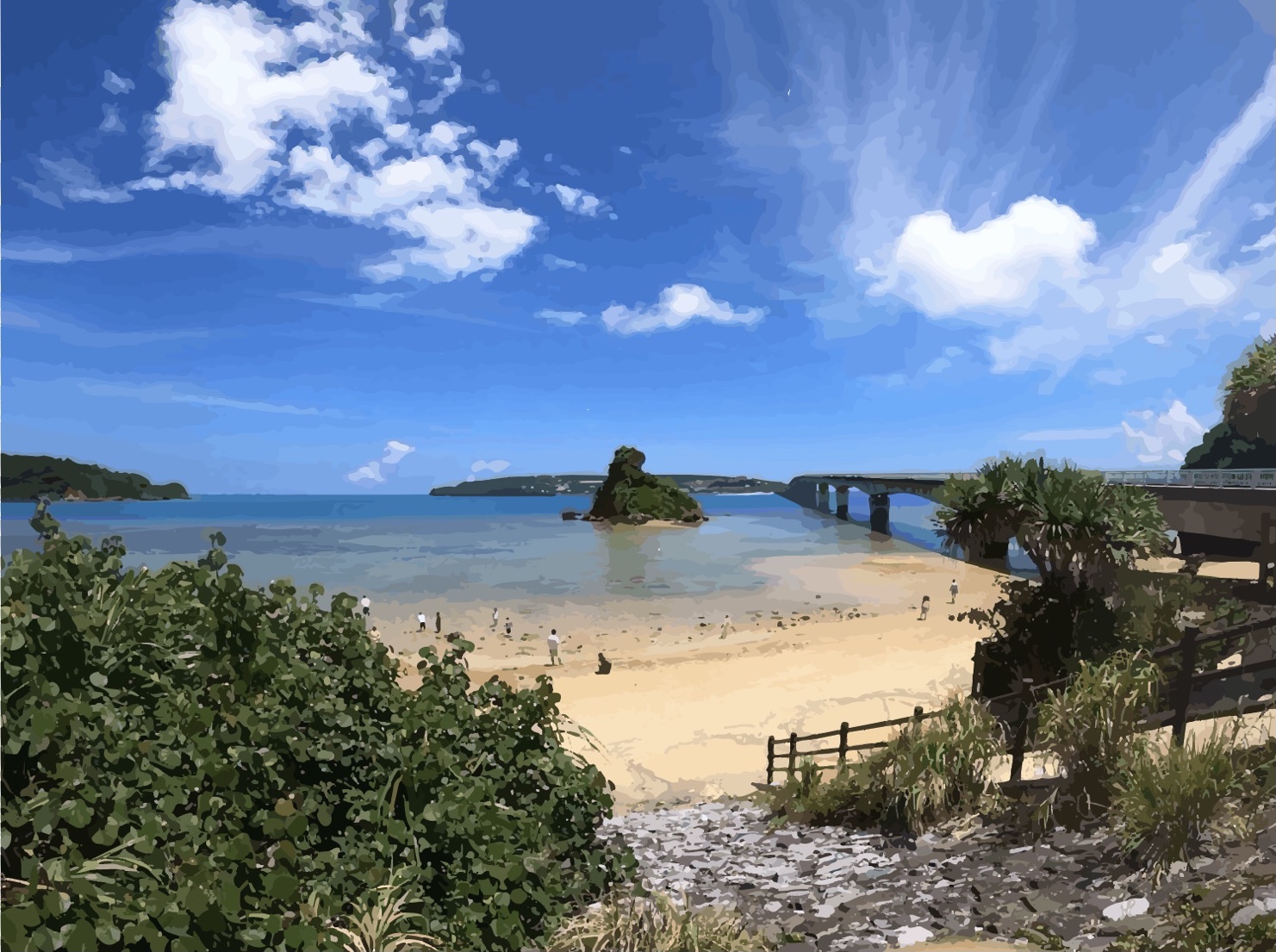 EGGNWORKS エッグンワークス ツクルヒトタチ博in京都文化博物館2025 沖縄絶景シリーズ【古宇利島】 甲斐 悠基