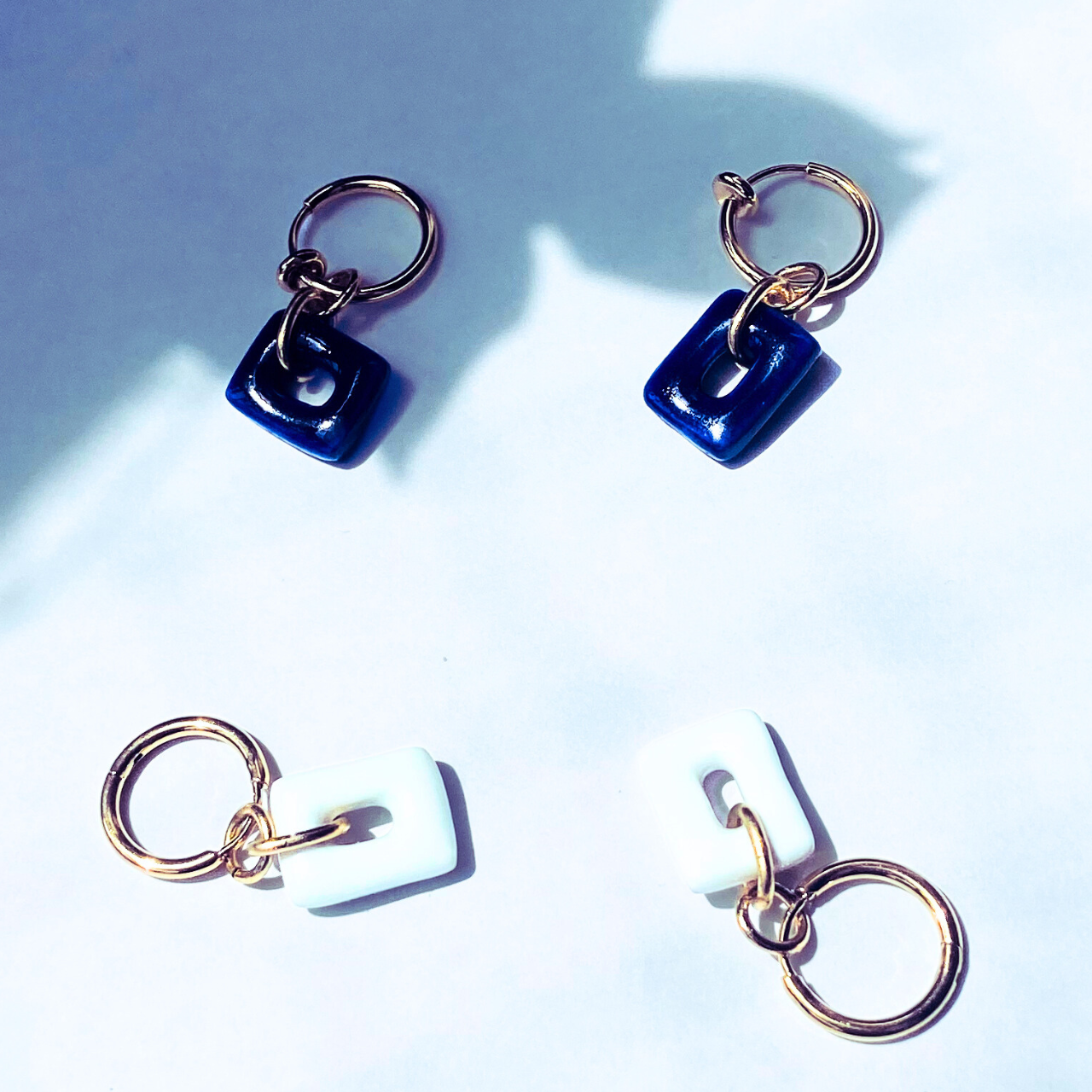 EGGNWORKS エッグンワークス ツクルヒトタチ博in京都文化博物館2025 ひらひら花びら 陶器のピアス AtelierK