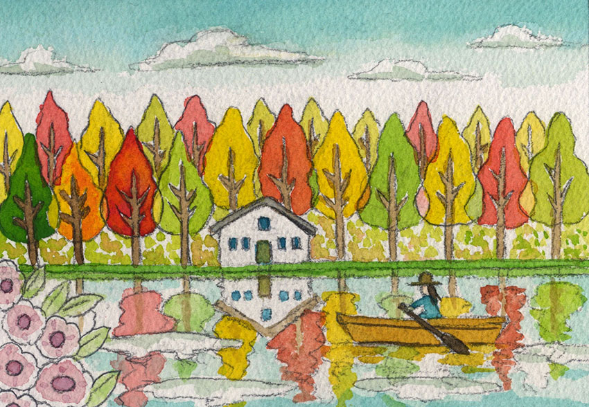 EggnWorks Museum エッグンワークス ミュージアム 湖畔にて