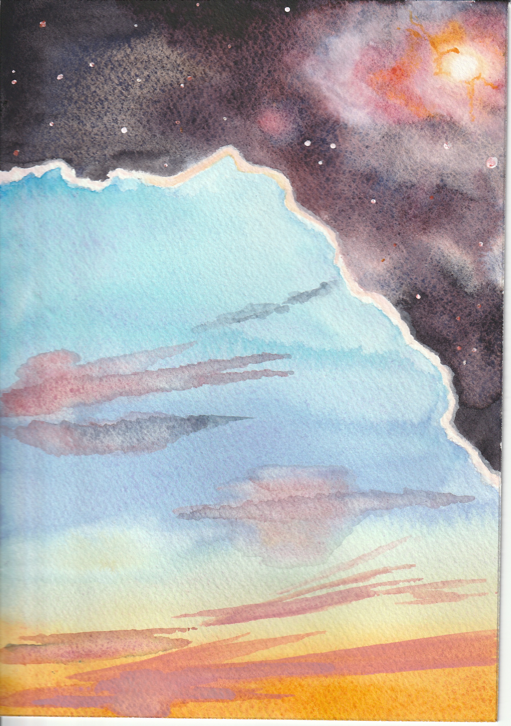 EggnWorks Museum エッグンワークス ミュージアム 雲のこっち雲のむこう（地球から）kinue