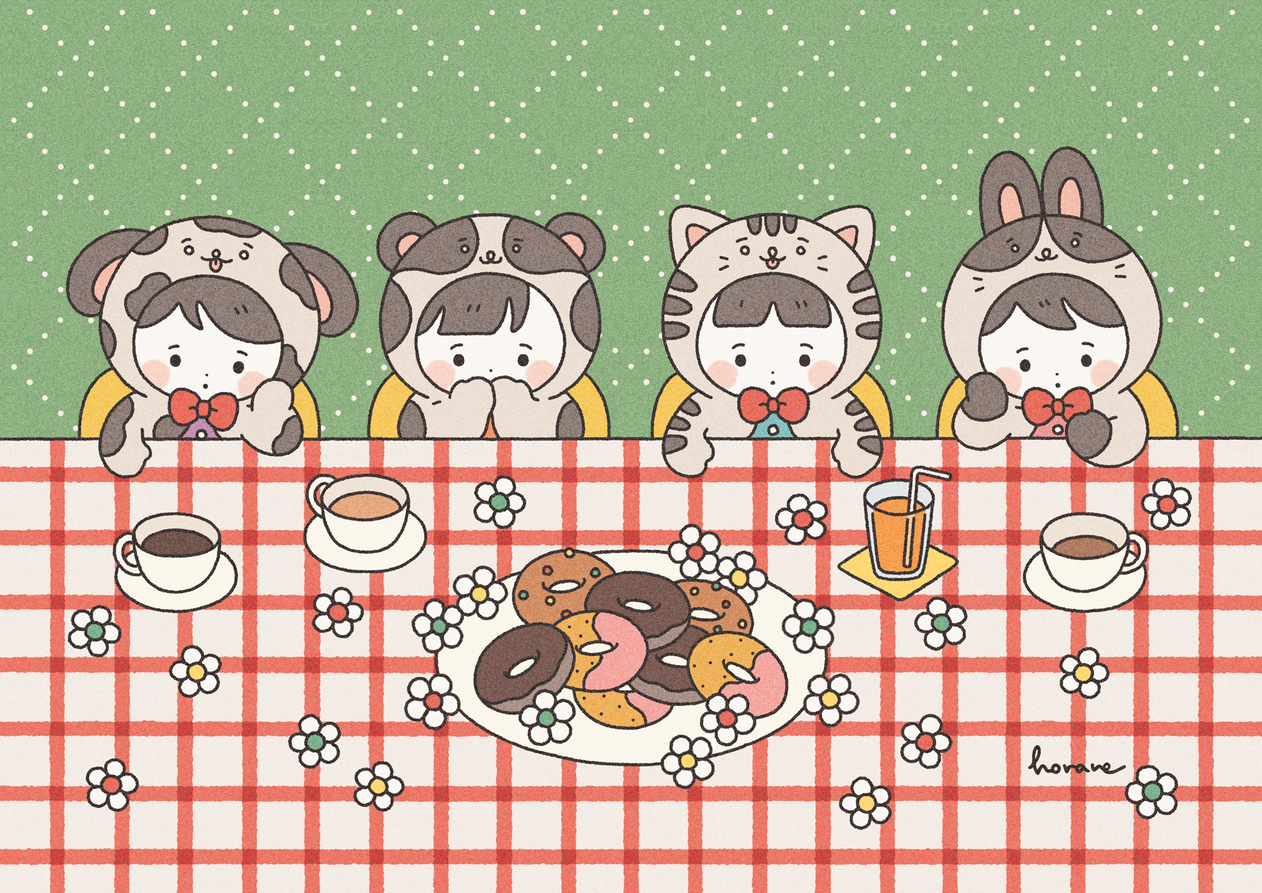 全国デザイン選手権　ポストカード　ステッカー　ツクルヒトタチ博in京都文化博物館2025 EggnWorks Museum エッグンワークス ミュージアム おやつの時間horane