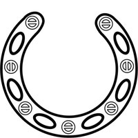 EggnWorks Museum エッグンワークス ミュージアム あの、幸せの馬蹄　（白２）