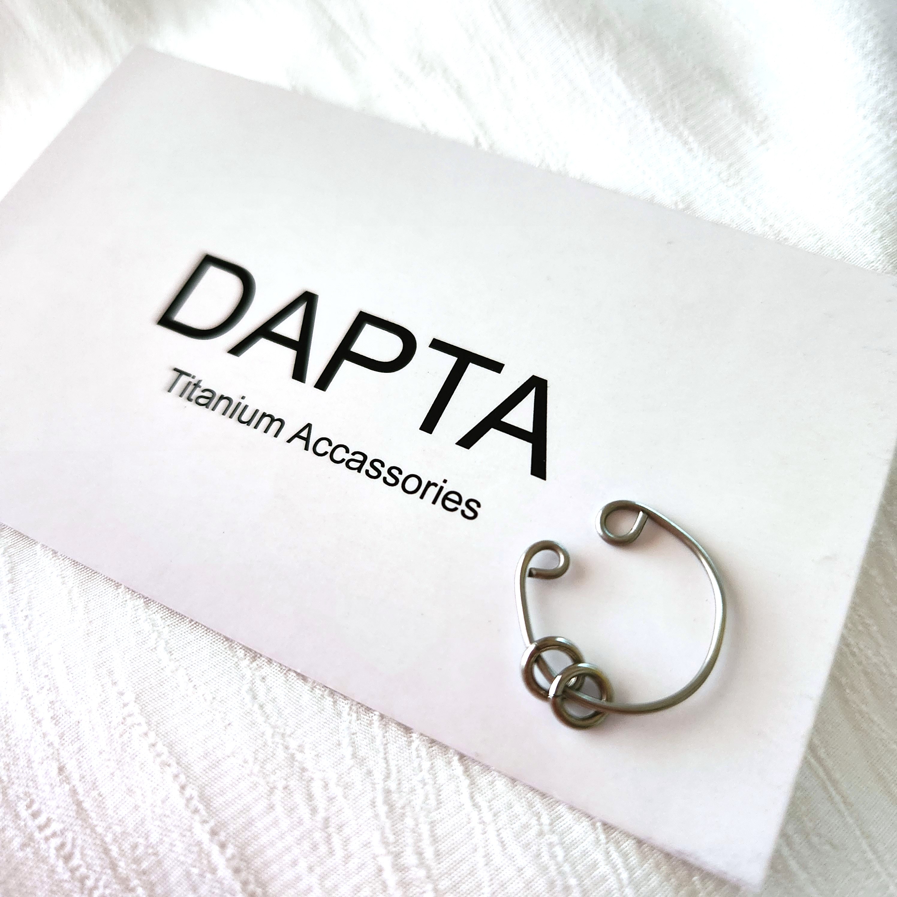 ツクルヒトタチ博in京都文化博物館2025 EGGNWORKS エッグンワークス DAPTA 【金属アレルギー対応】純チタン　イヤーカフ　シンプルライン