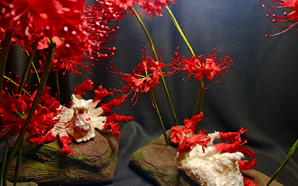 EggnWorks Museum エッグンワークス ミュージアム 九尾の狐と彼岸花