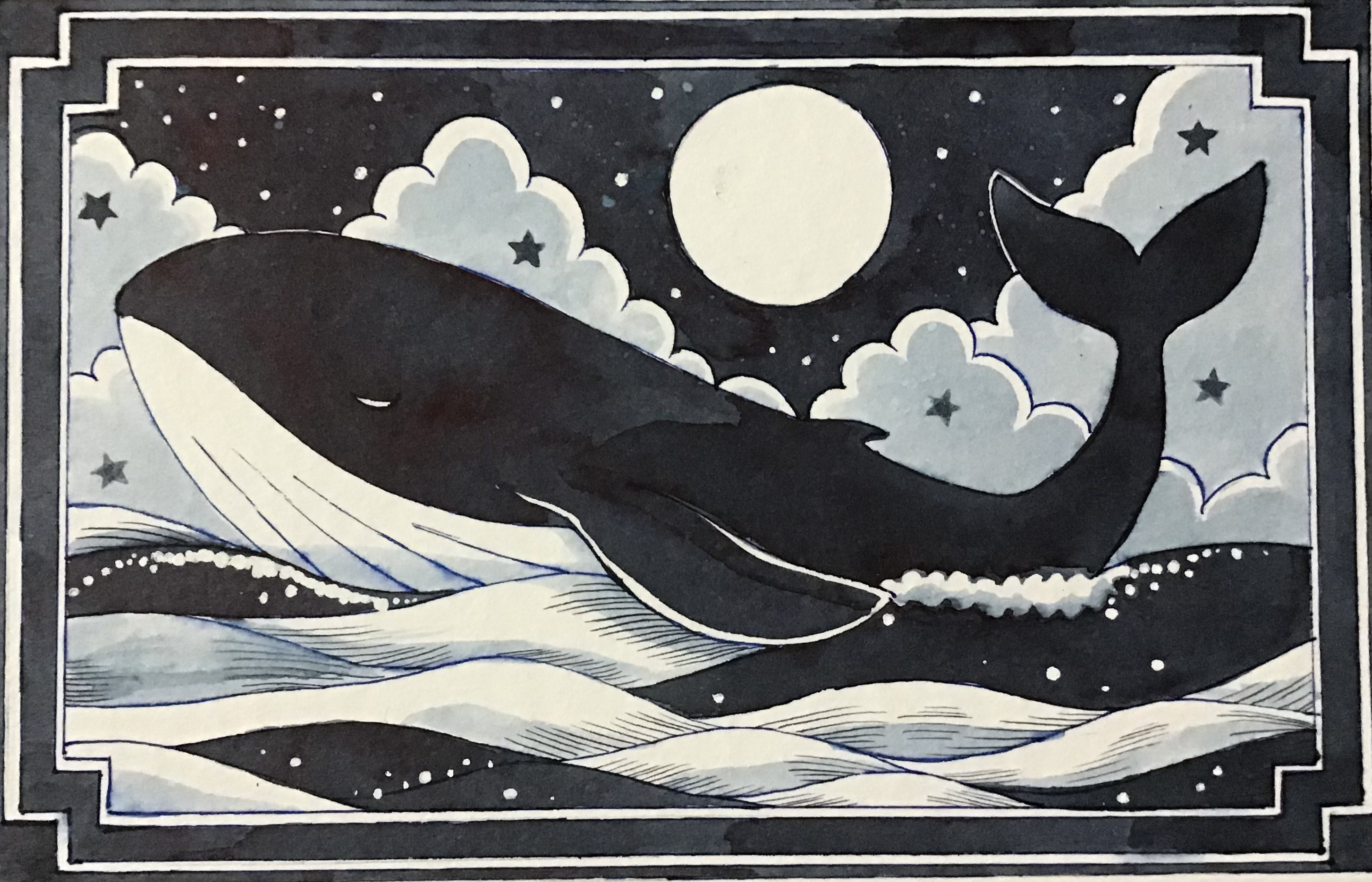 EggnWorks Museum Blue Bleak の夜の海