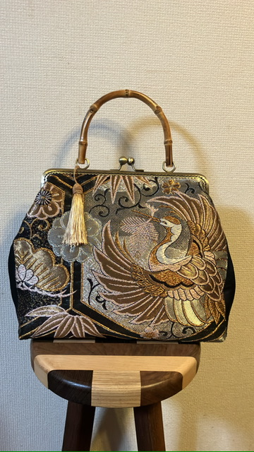 EggnWorks Museum エッグンワークス ミュージアム 帯・着物リメイク がま口バッグ