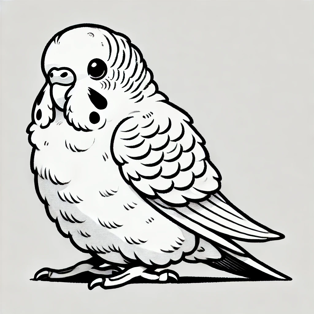 EggnWorks Museum エッグンワークス ミュージアム セキセイインコ　生成AI