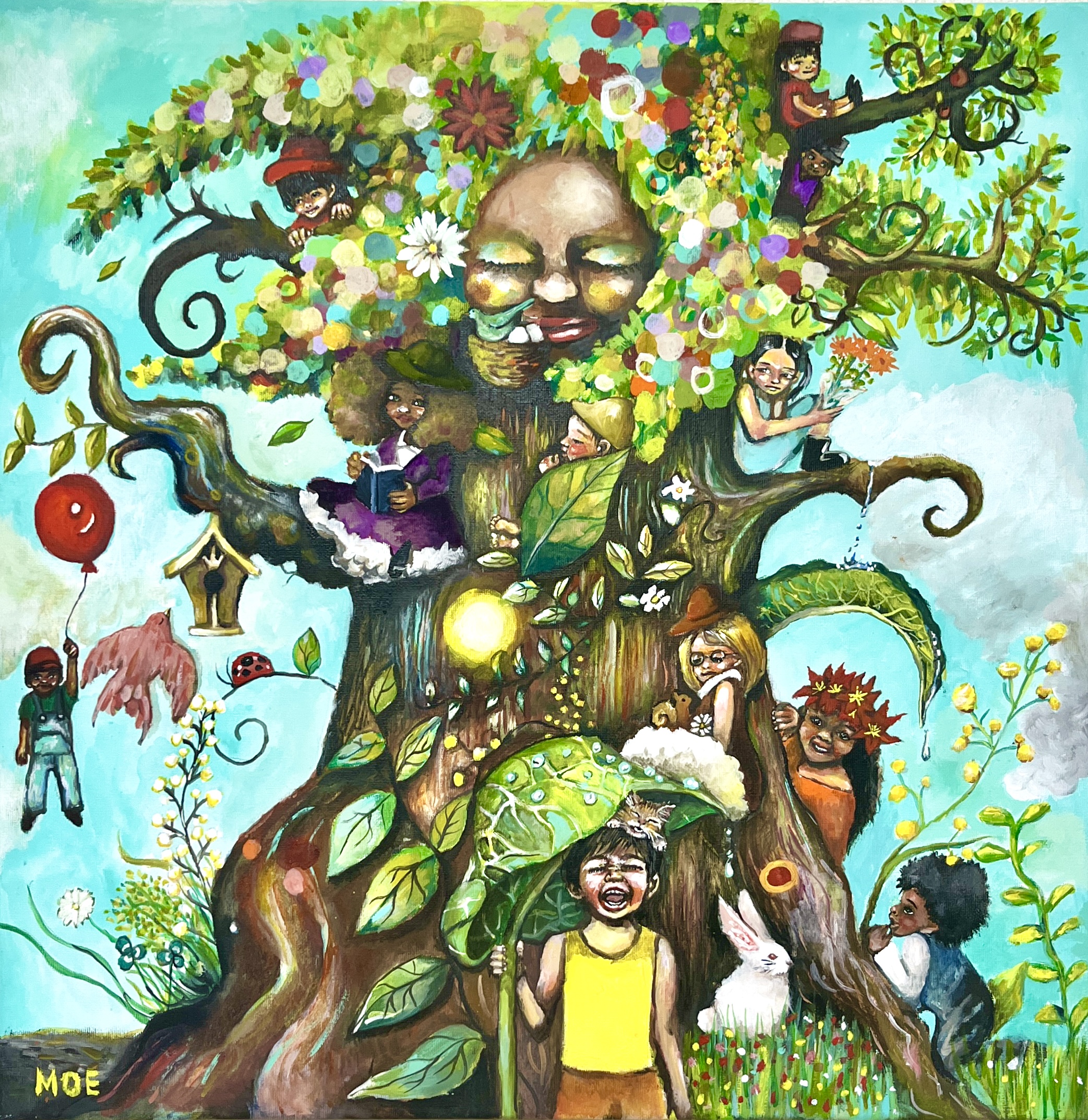 EggnWorks Museum エッグンワークス ミュージアム 母なる木と萌ゆるこどもたちMoeisticart