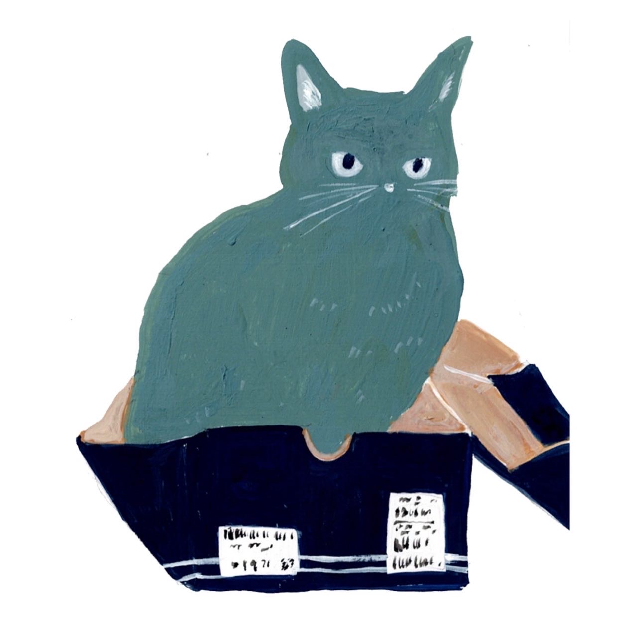 EggnWorks Museum エッグンワークス ミュージアム 箱入りネコ