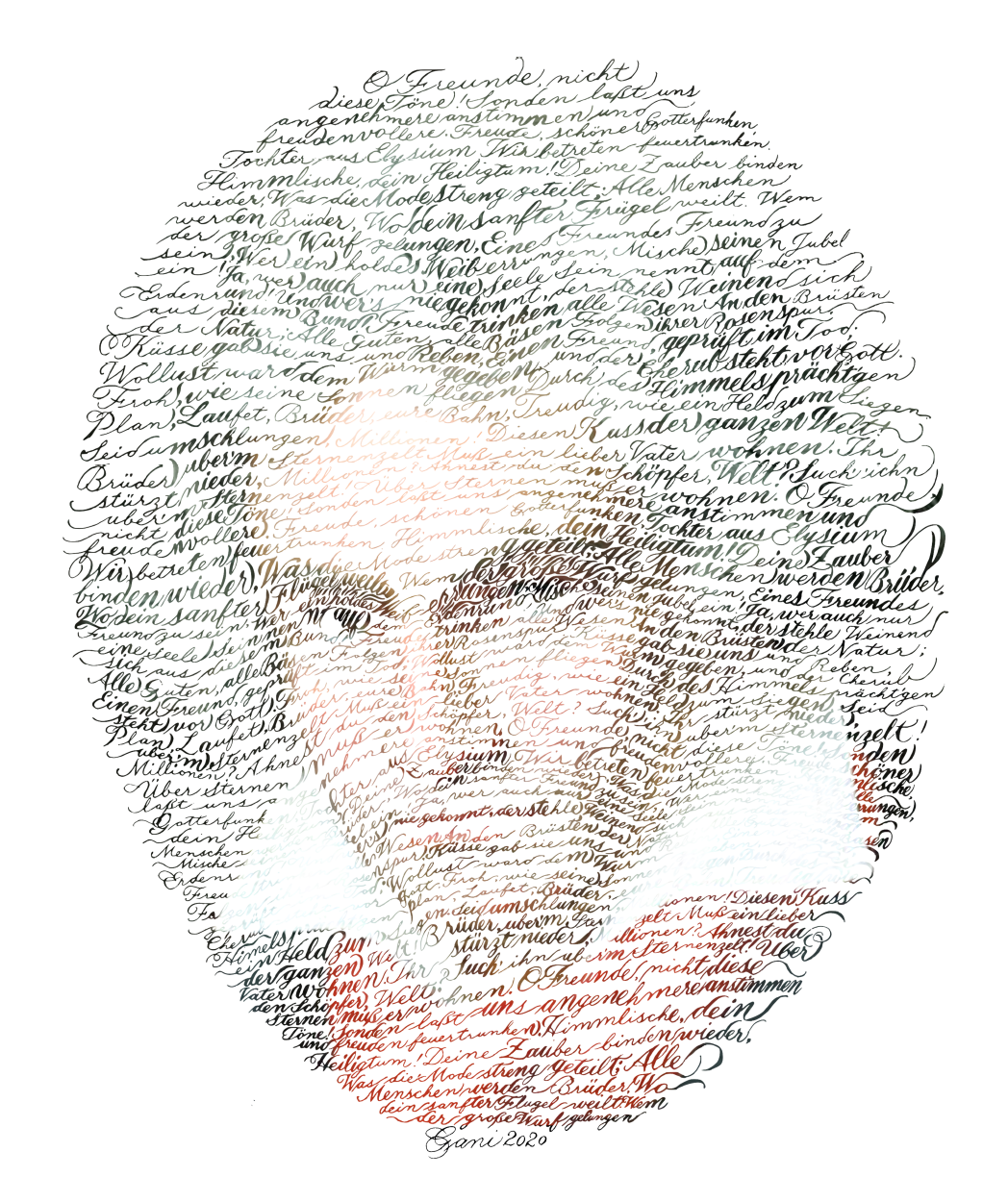 EggnWorks Museum エッグンワークス ミュージアム 歓喜の歌文画師Gani