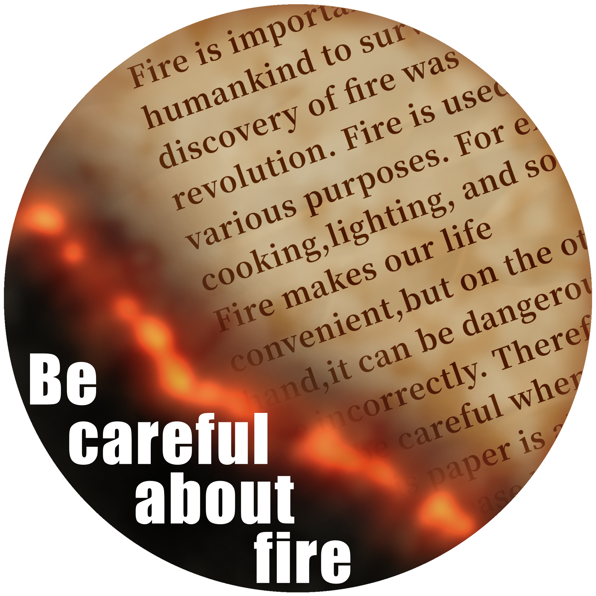 EggnWorks Museum エッグンワークス ミュージアム Be careful about fire