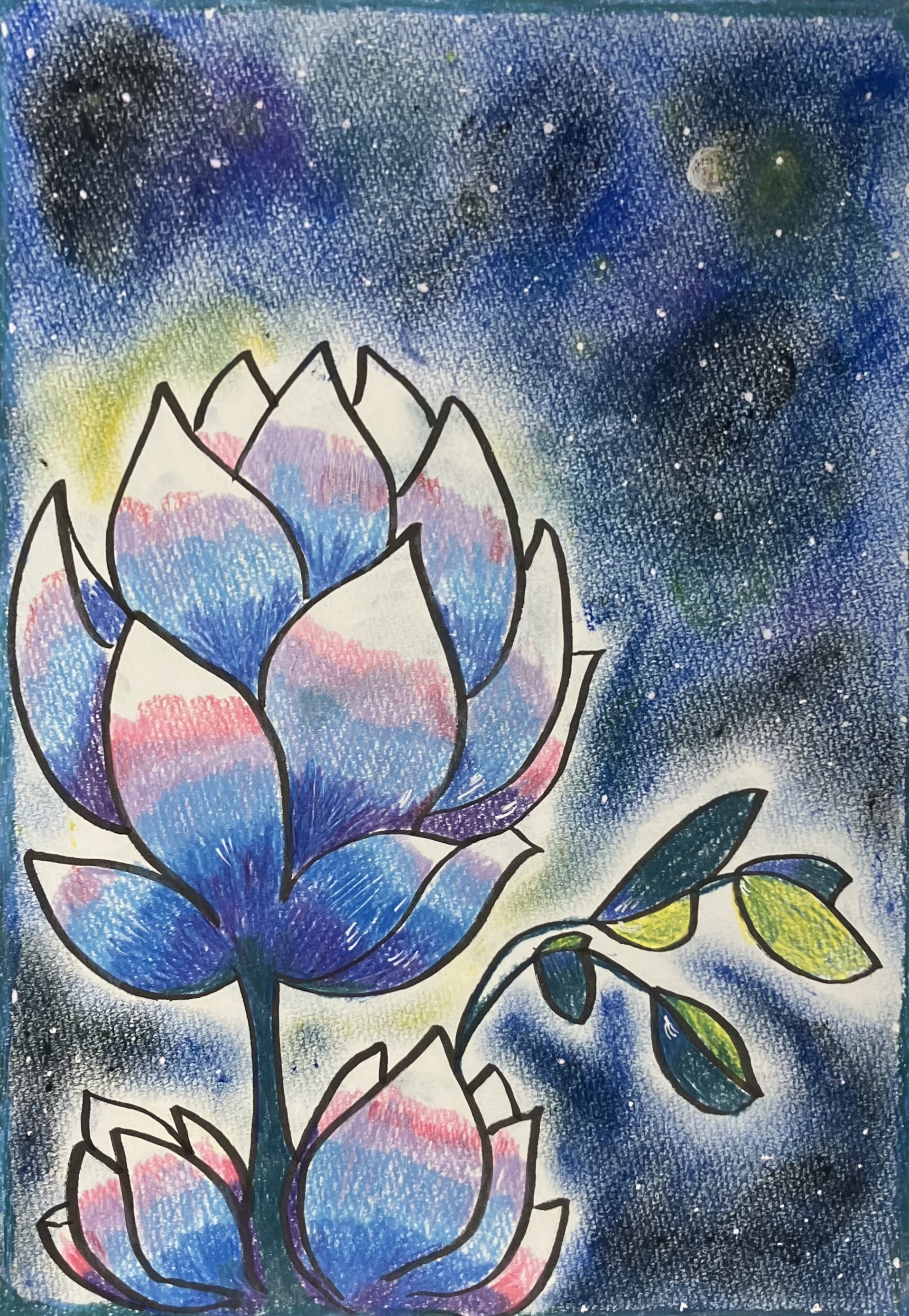 EggnWorks Museum 花と夜空