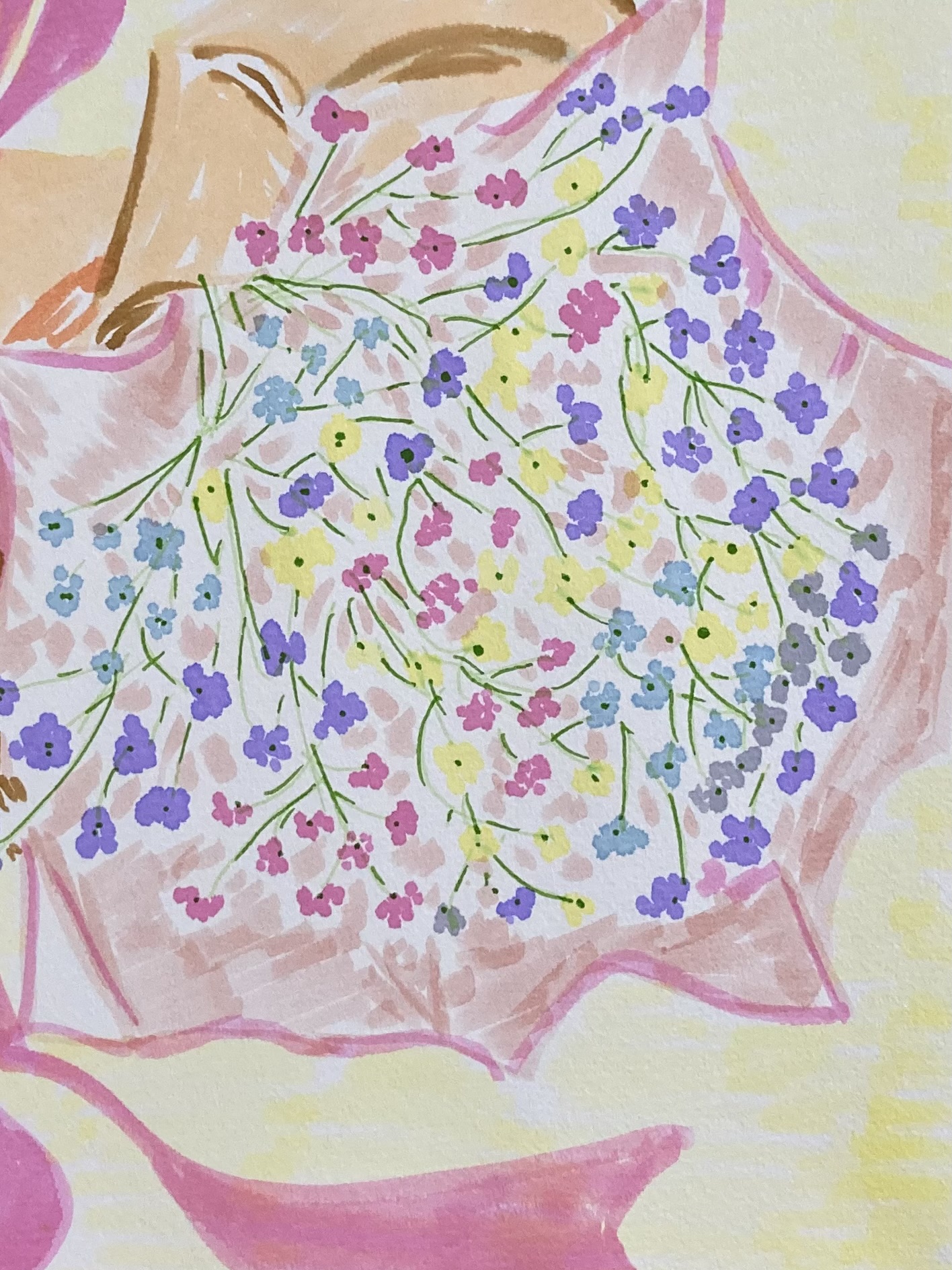 EggnWorks Museum 霞草の花束