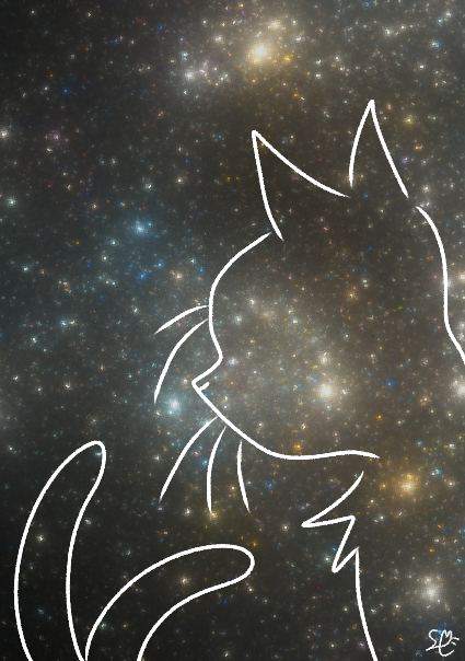 EggnWorks Museum エッグンワークス ミュージアム 宇宙の夢を見る猫又白猫