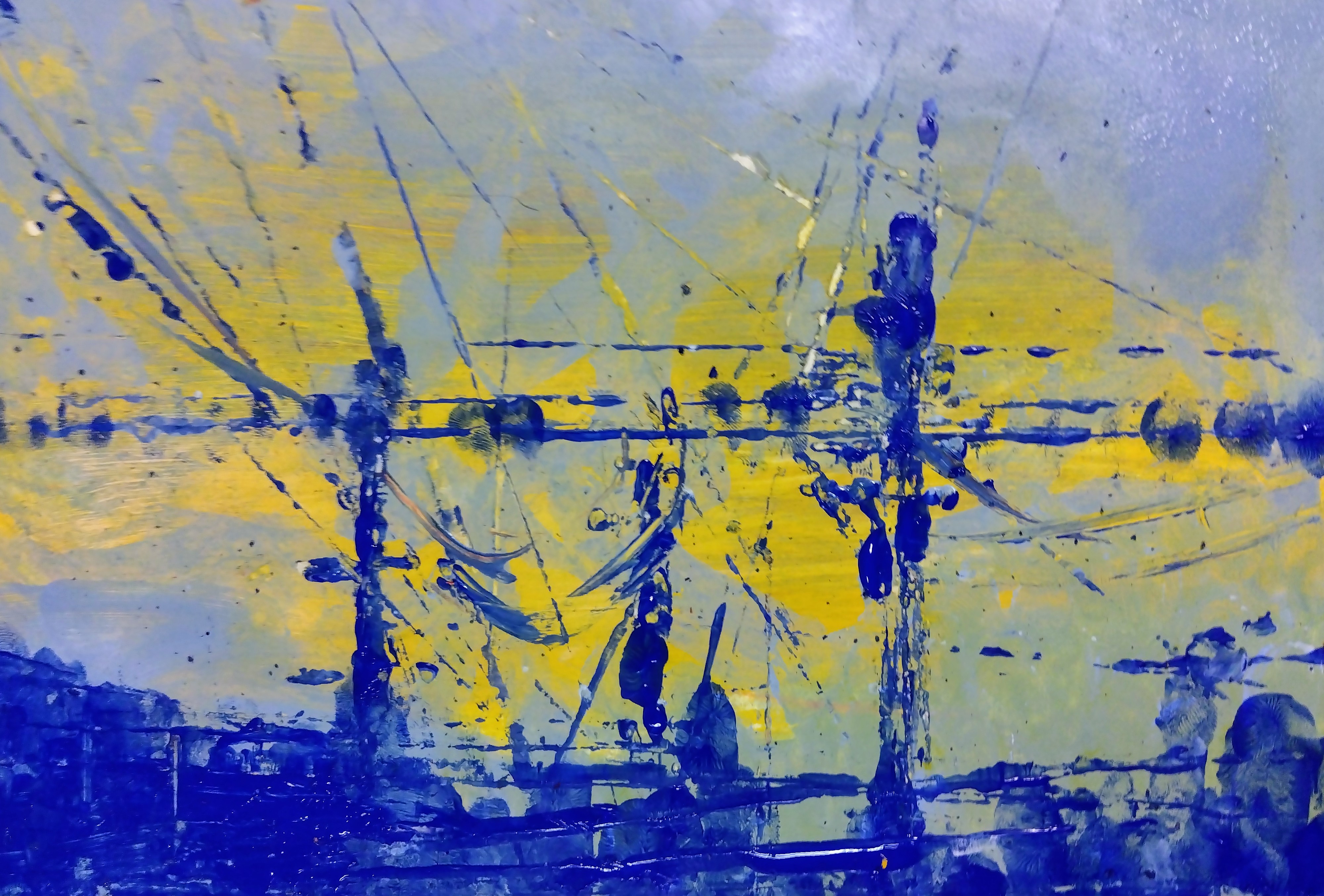 EggnWorks Museum エッグンワークス ミュージアム 帰宅路　夕暮れの電線