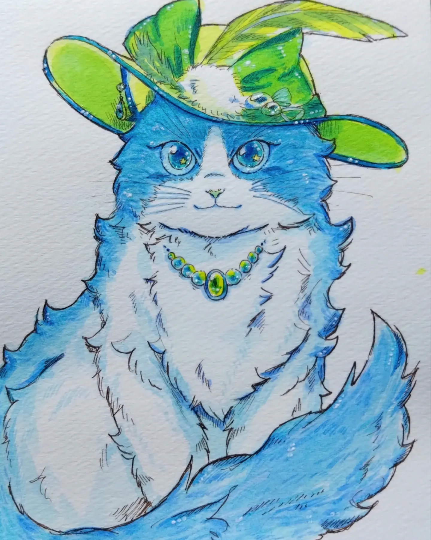 EggnWorks Museum エッグンワークス ミュージアム 猫×青