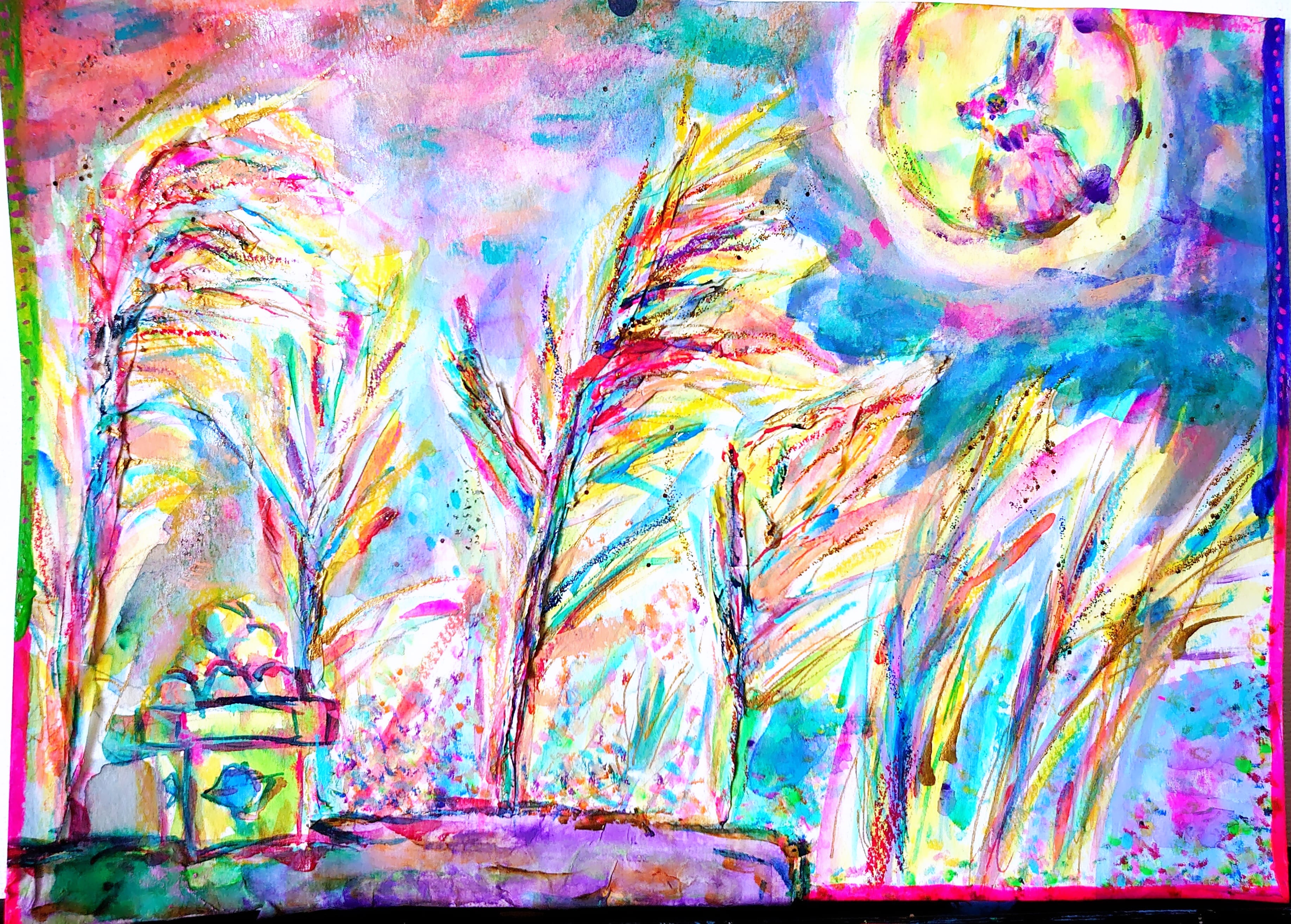 EggnWorks Museum エッグンワークス ミュージアム 水彩と月