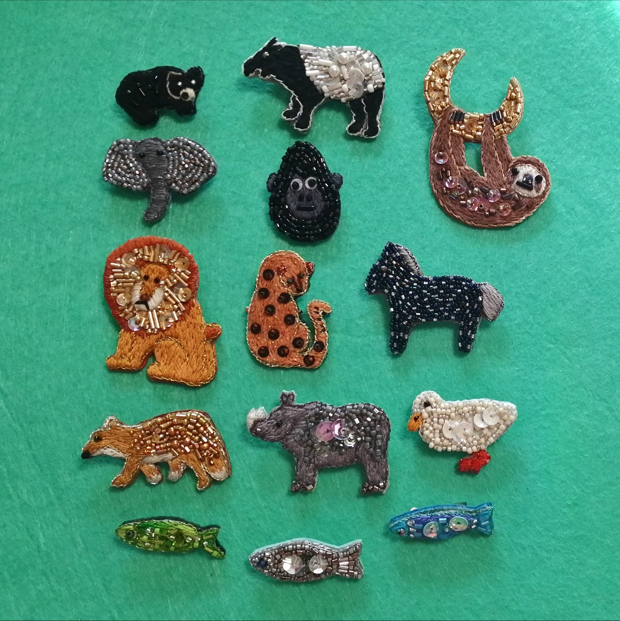 EggnWorks Museum エッグンワークス ミュージアム 動物ブローチ