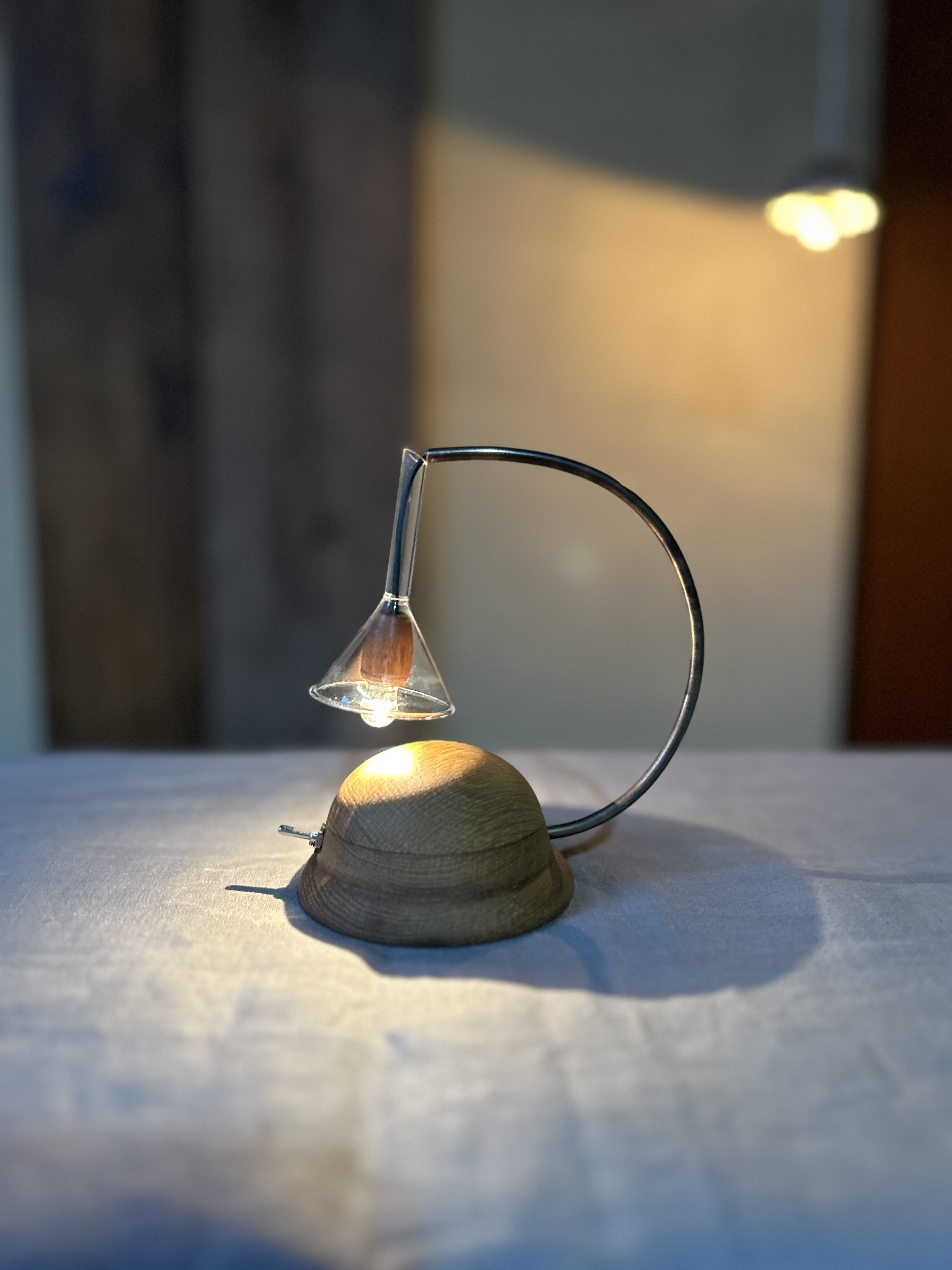 ツクルヒトタチ博in京都文化博物館2025 EggnWorks Museum エッグンワークス ミュージアム 丸いオークのランプpolku