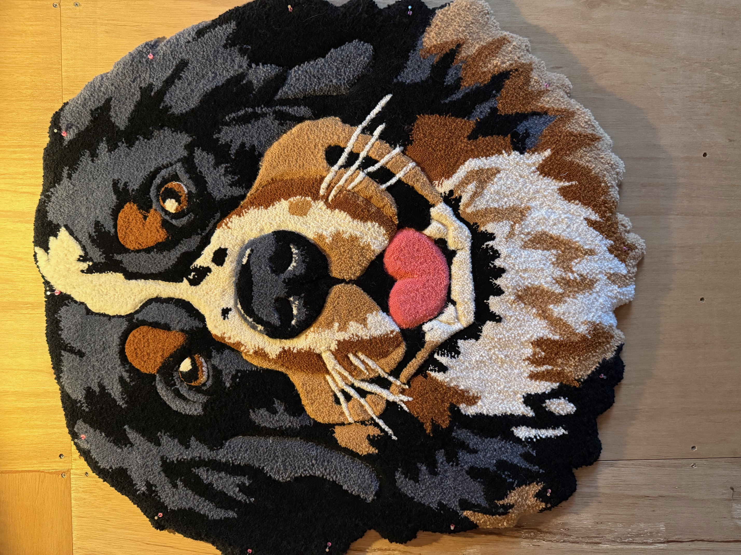 ツクルヒトタチ博in京都文化博物館2025 EggnWorks Museum エッグンワークス ミュージアム タフティング　ラグマットYarend