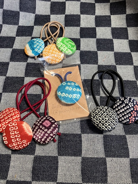 ツクルヒトタチ博in京都文化博物館2025 EGGNWORKS エッグンワークス yochipiko 絞り着物などのヘアアクセサリー