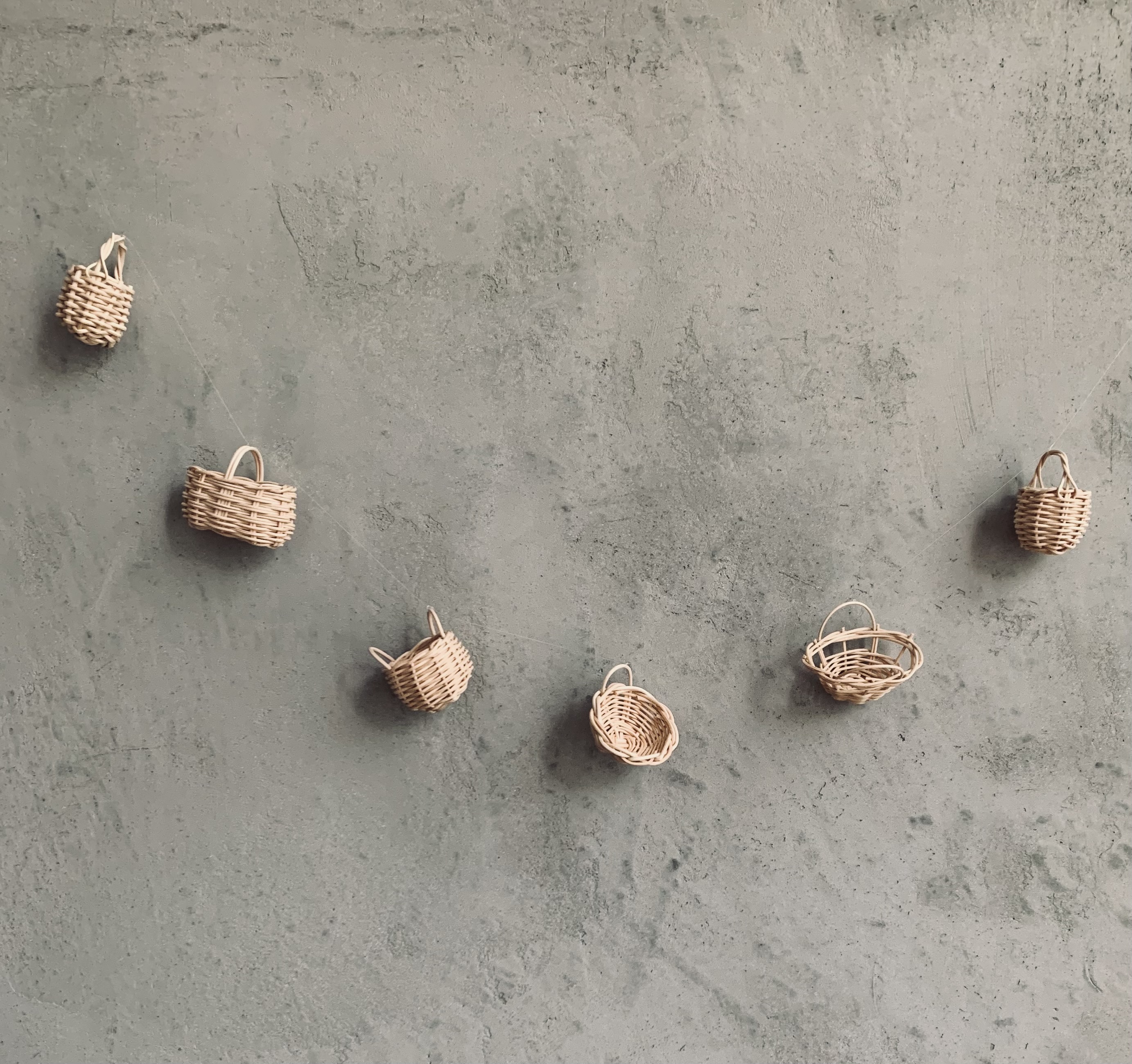 ツクルヒトタチ博in京都文化博物館2025 EGGNWORKS エッグンワークス とうと蕩蕩 ミニチュアかごのガーランド