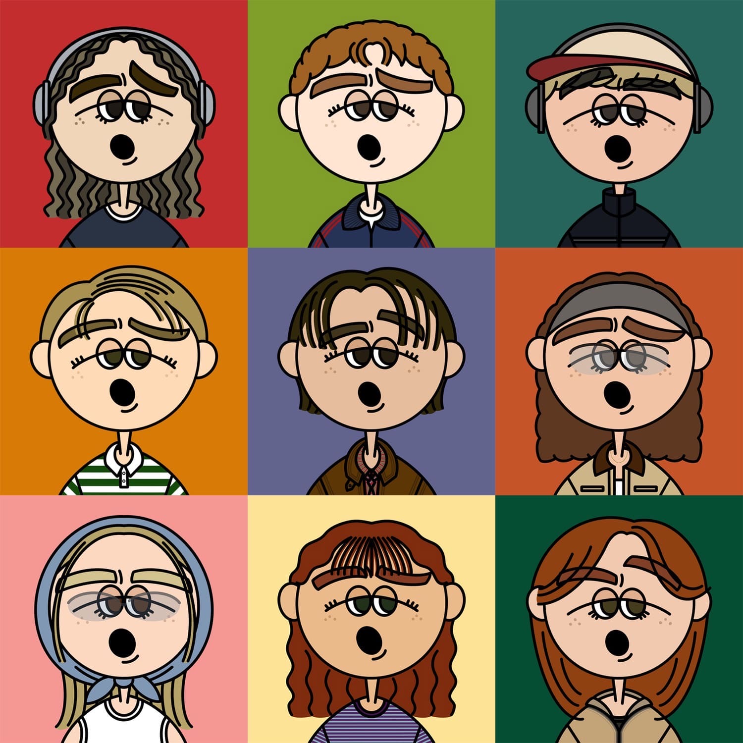 EggnWorks Museum エッグンワークス ミュージアム grumpy ronud faces