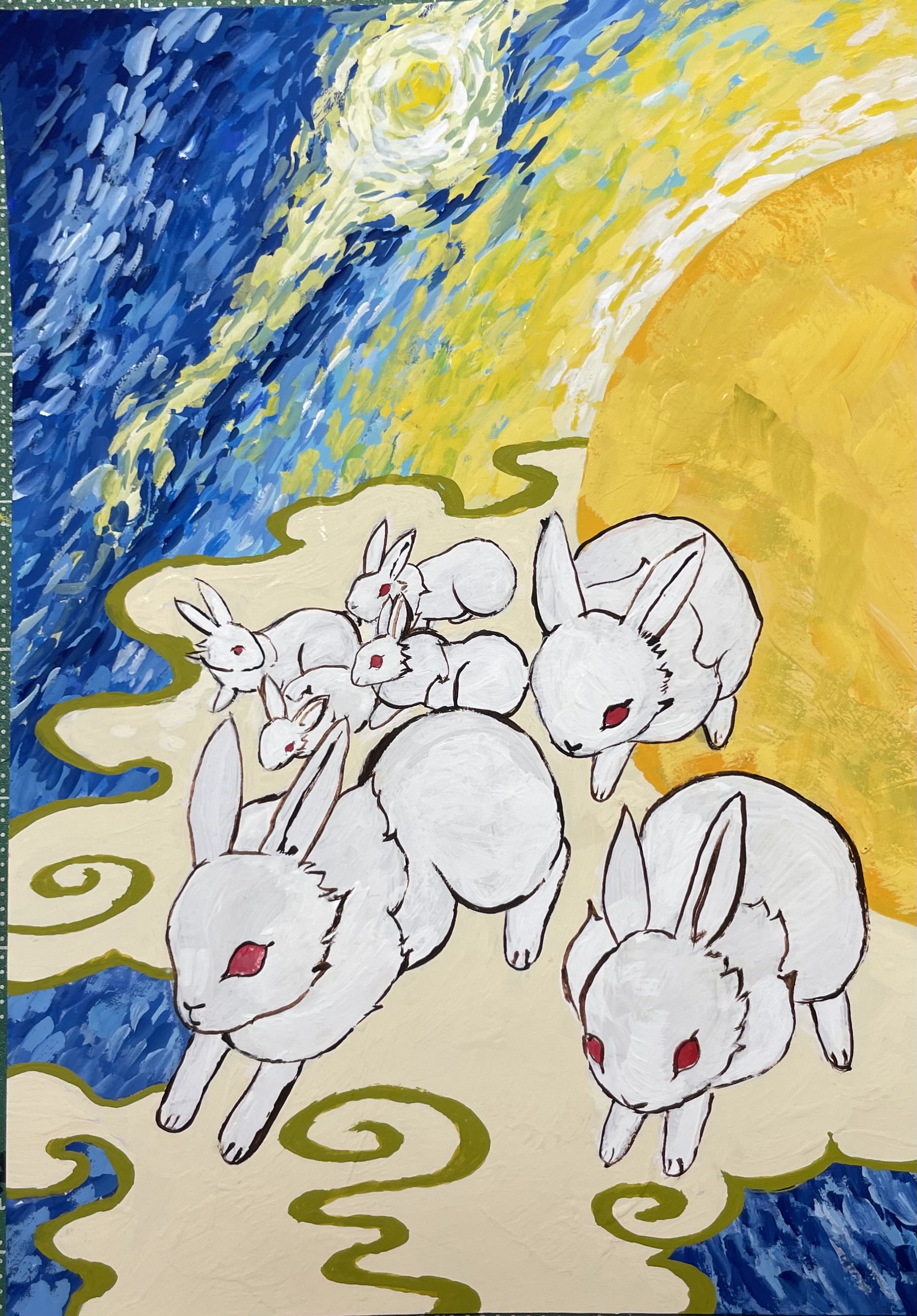 EggnWorks Museum エッグンワークス ミュージアム 月兎の門出青蓮華